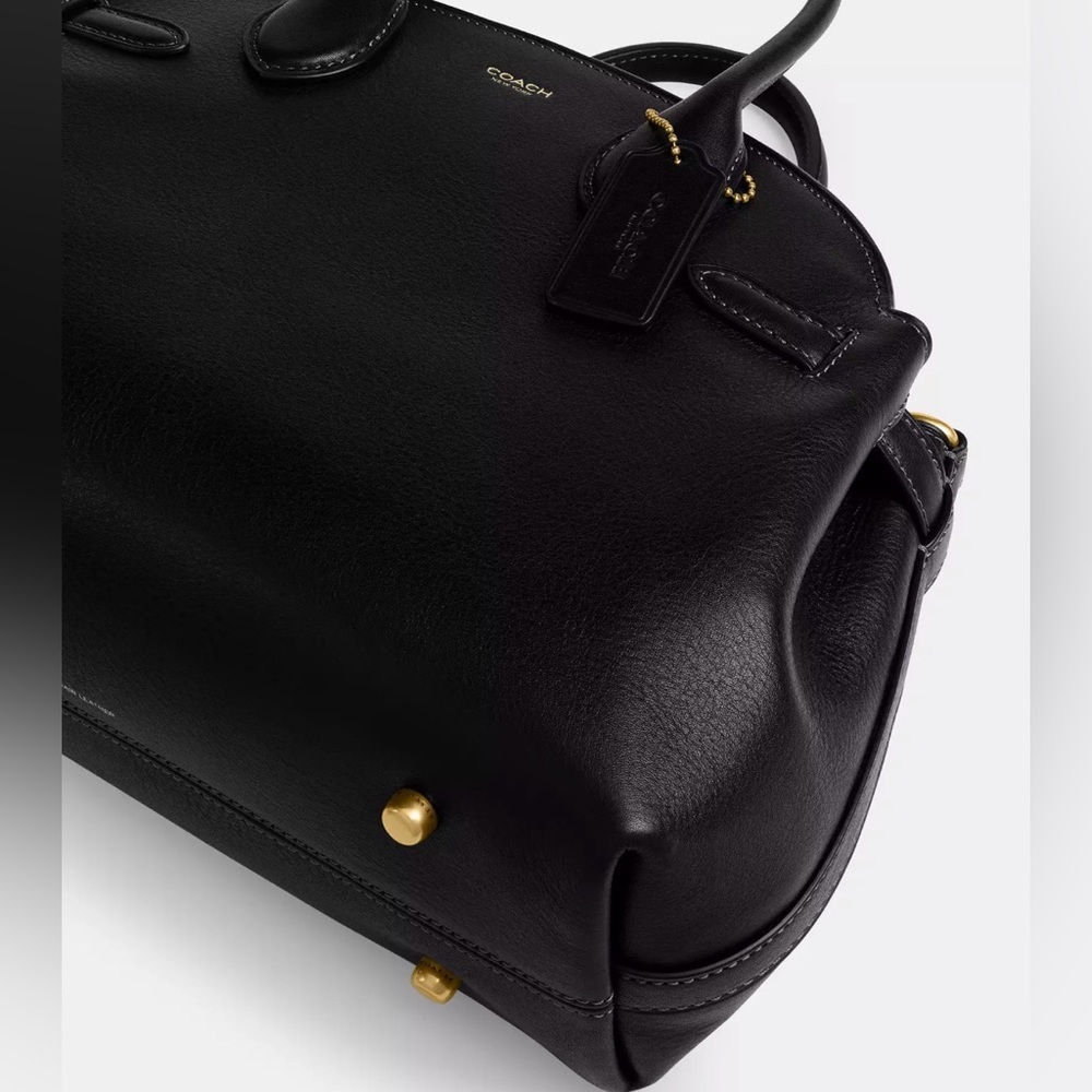 Coach Soft Empire Carryall Bag 28 (BLACK) - Picture 8 of 16